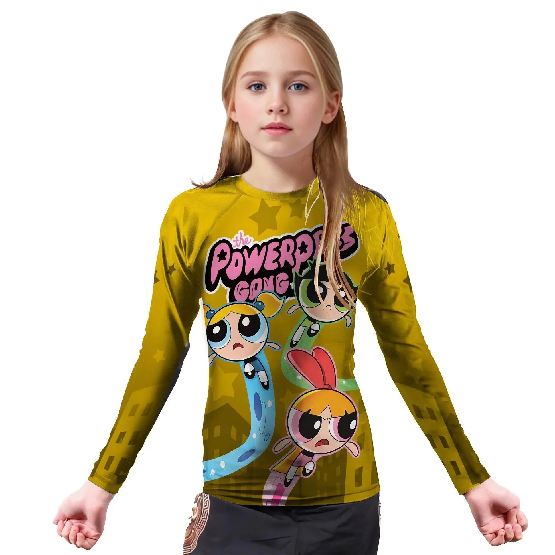 The Powerpuff Girls Kids Rash Guard