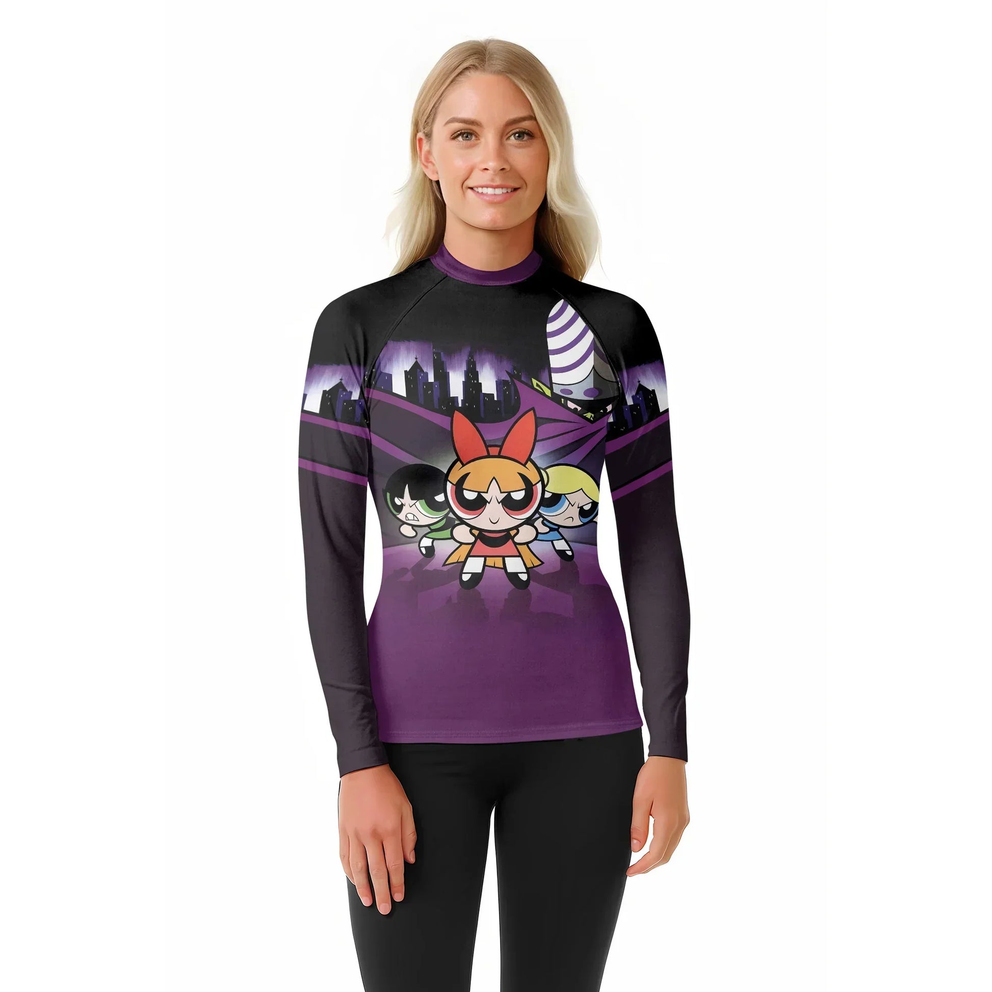 The Powerpuff Girls Versus Mojo Jojo Rash Guard