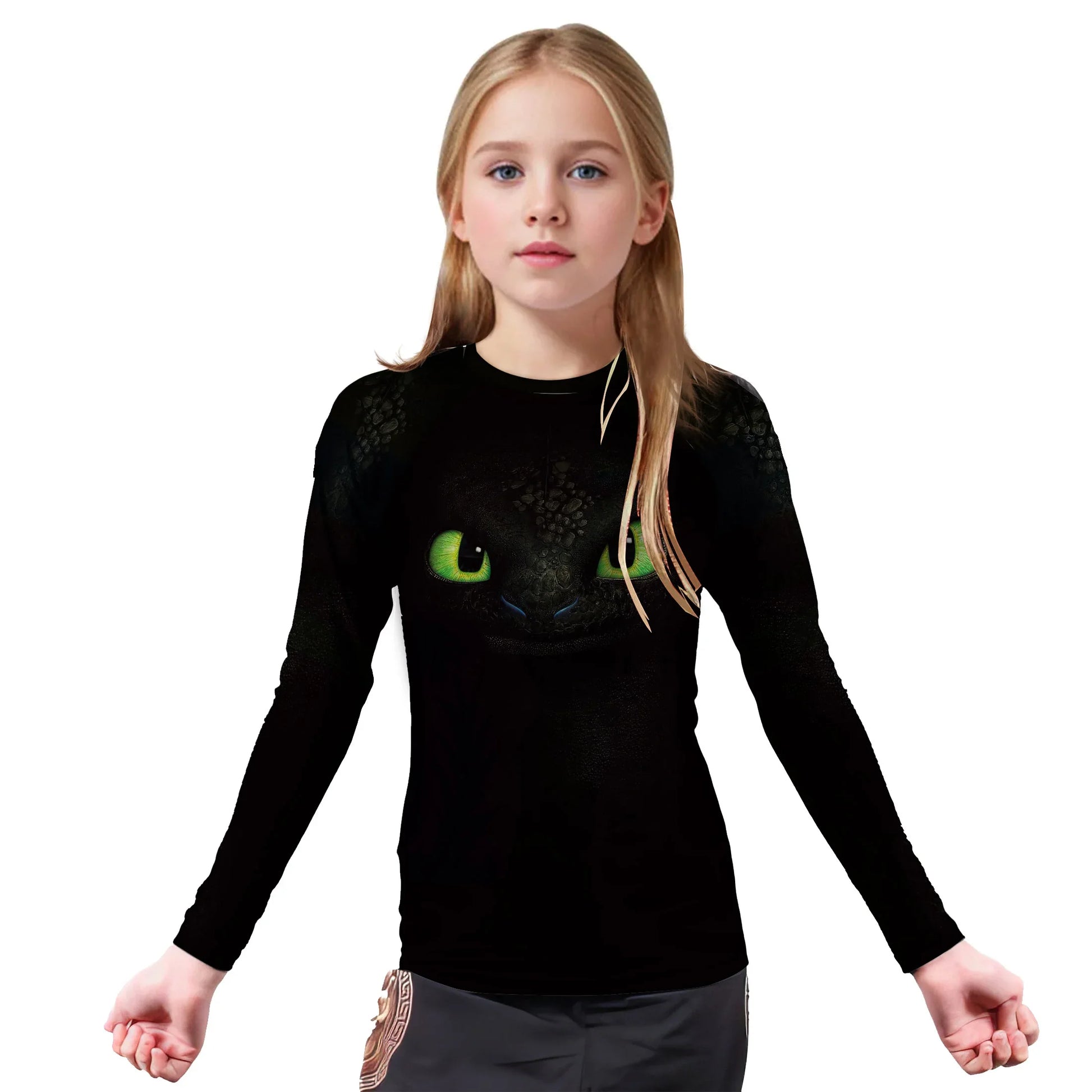 Toothless Face Kids Rash Guard