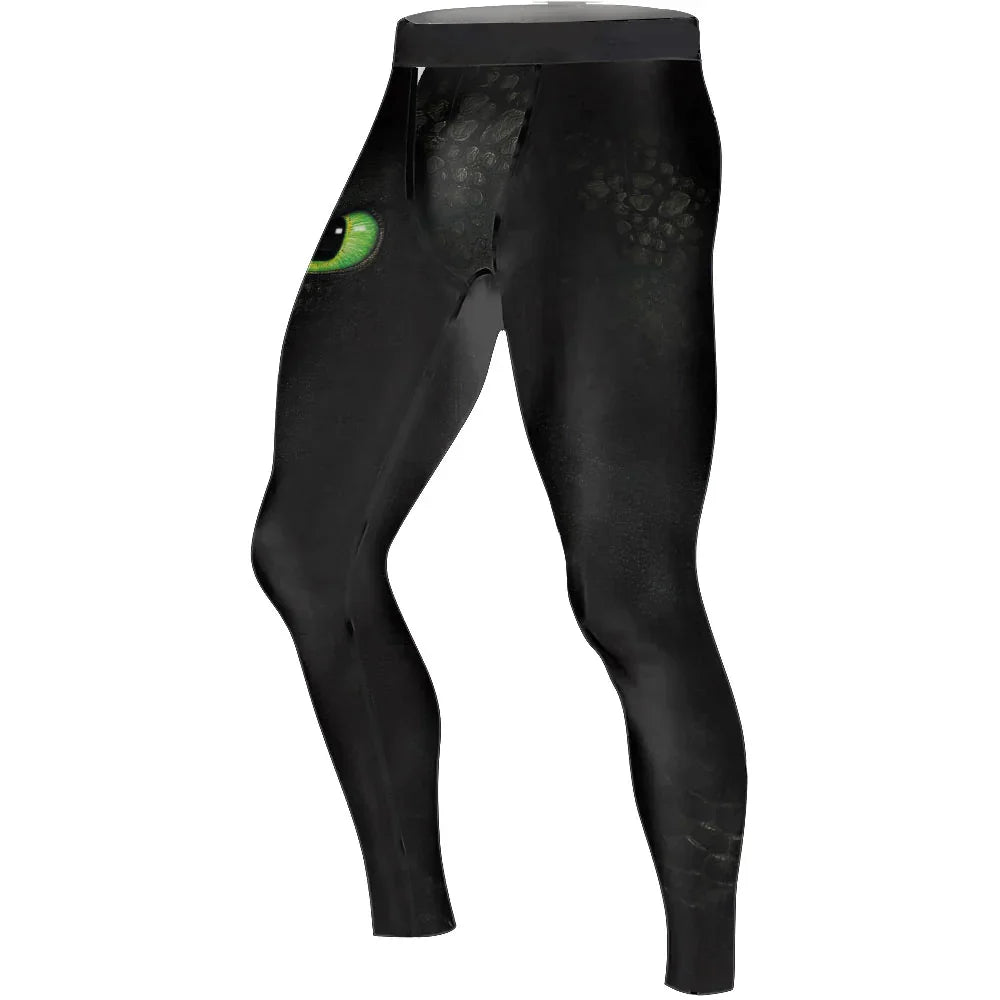 Toothless Face Men's Compression Leggings