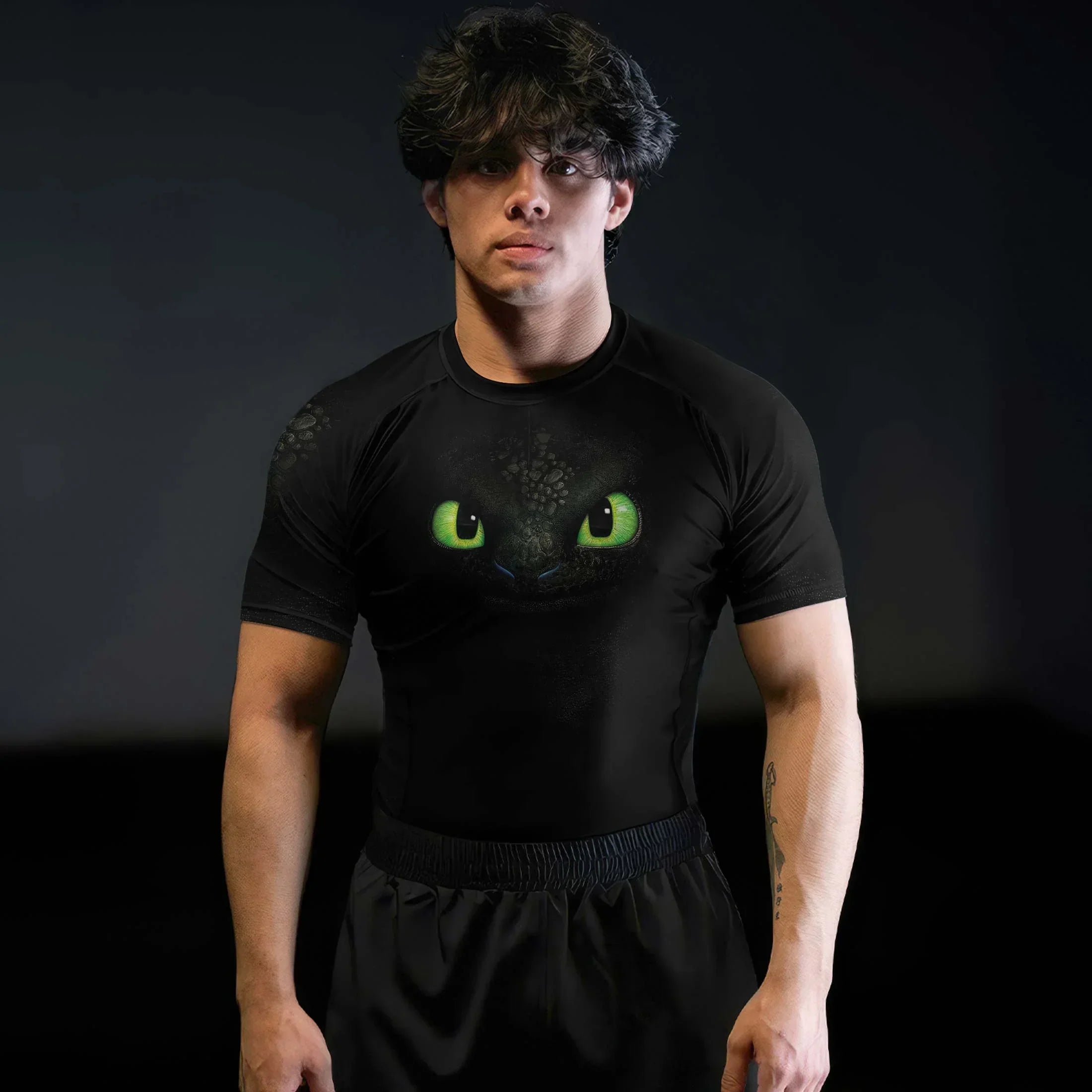 Toothless Face Rash Guard for MMA & Fitness