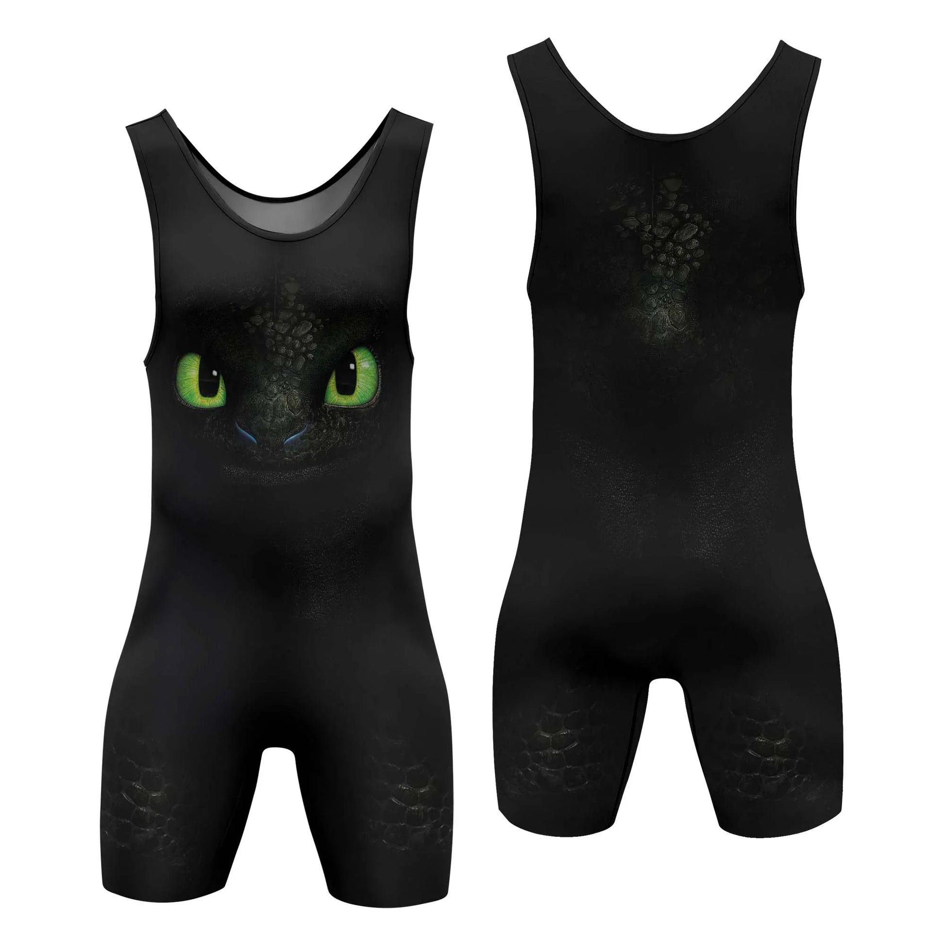 Toothless Face Wrestling Singlet
