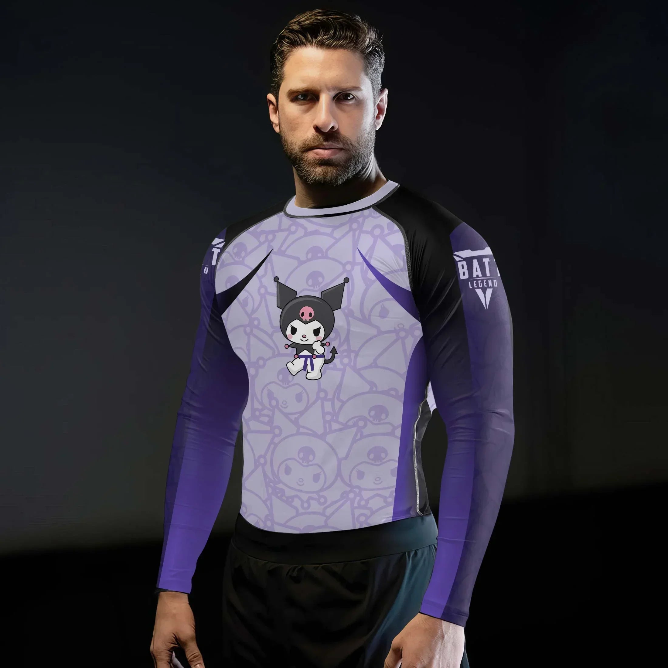 Tricksy Kuromi Rash Guard for MMA & Fitness