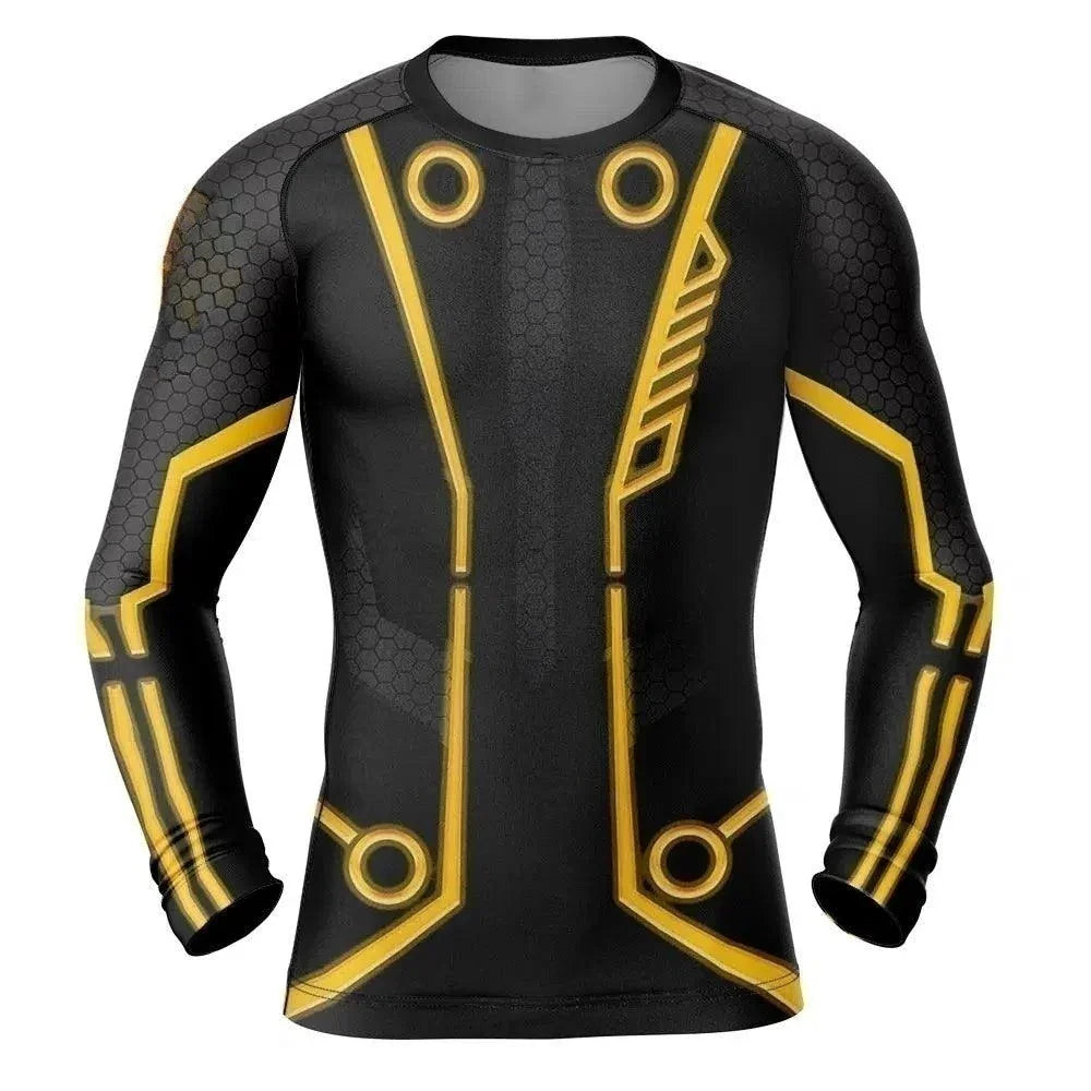 Tron Legacy Yellow Uniform Rash Guard
