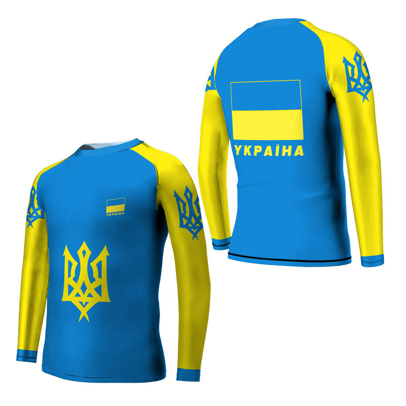 Ukraine Kids Rash Guard