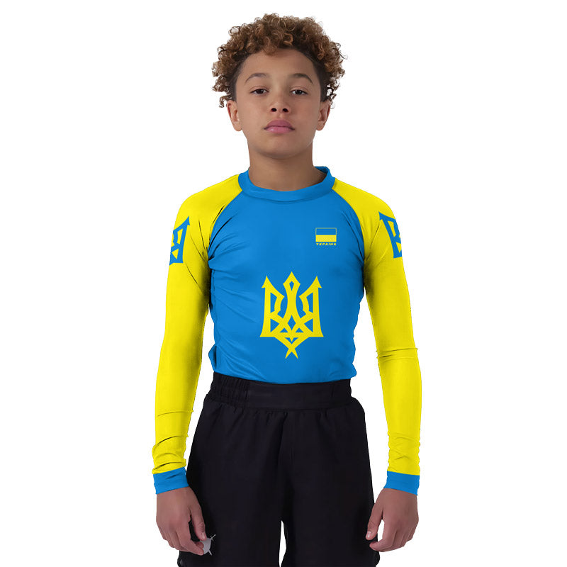 Ukraine Kids Rash Guard