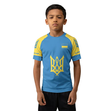 Ukraine Kids Rash Guard