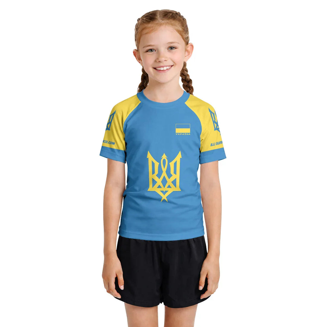 Ukraine Kids Rash Guard