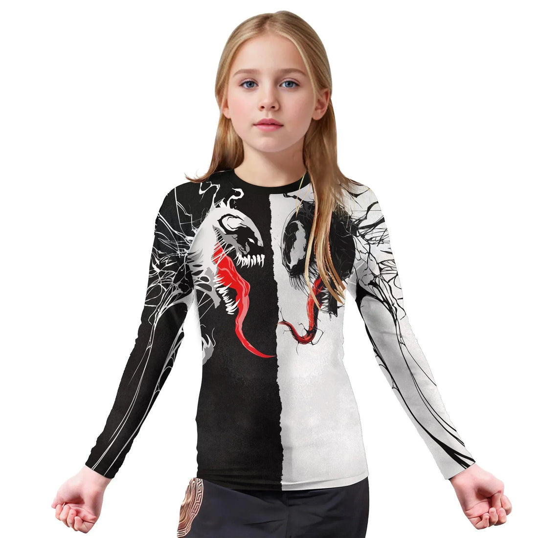 Venom And Anti-Venom Combat Kids Rash Guard