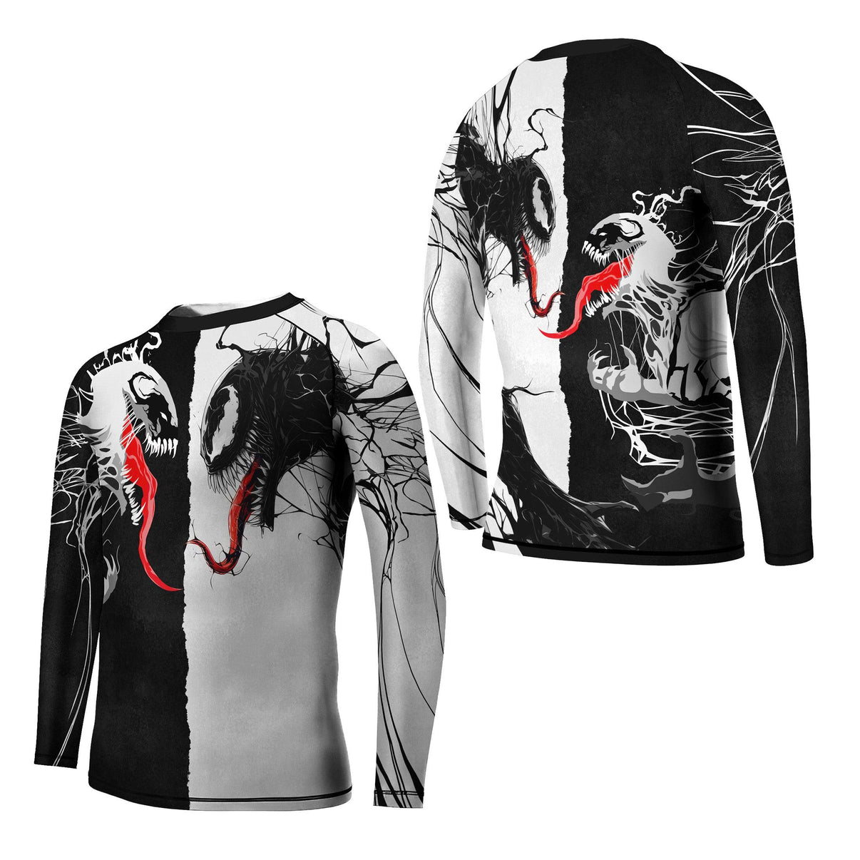 Venom And Anti-Venom Combat Kids Rash Guard | Athletic Wear