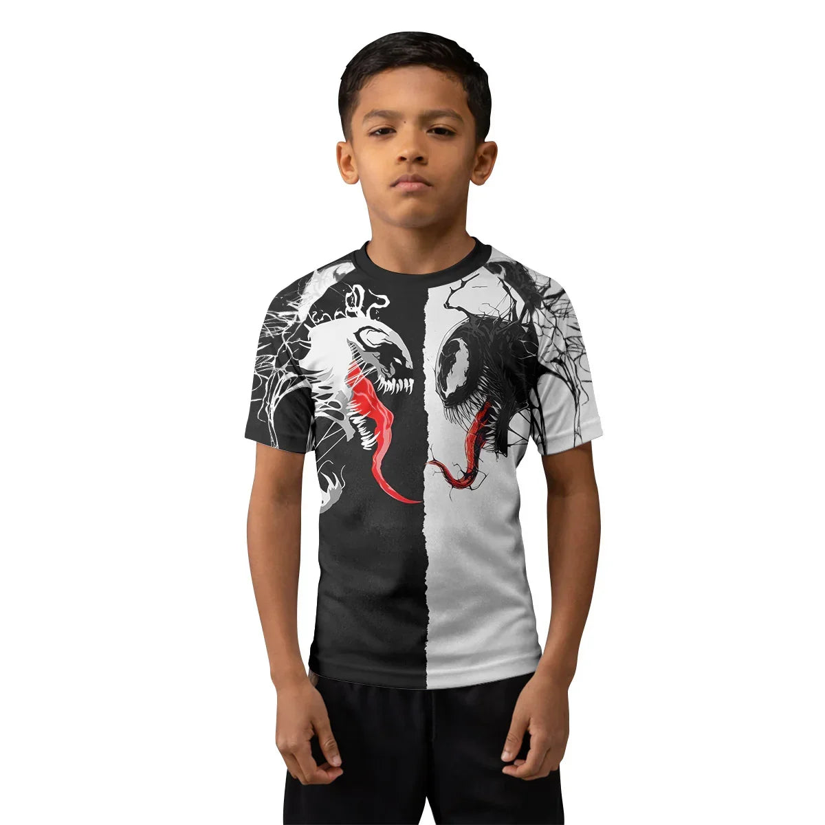Venom And Anti-Venom Combat Kids Rash Guard