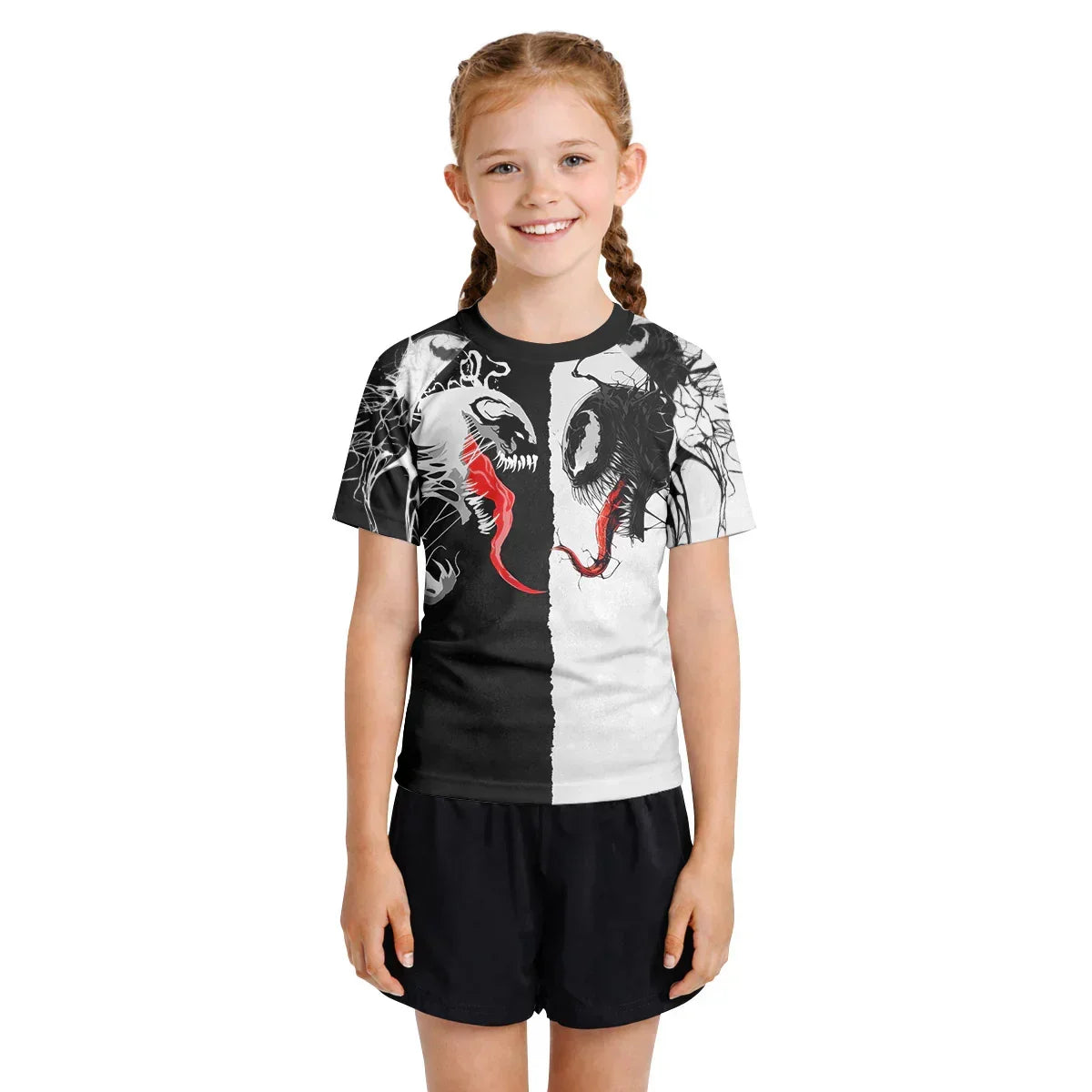 Venom And Anti-Venom Combat Kids Rash Guard