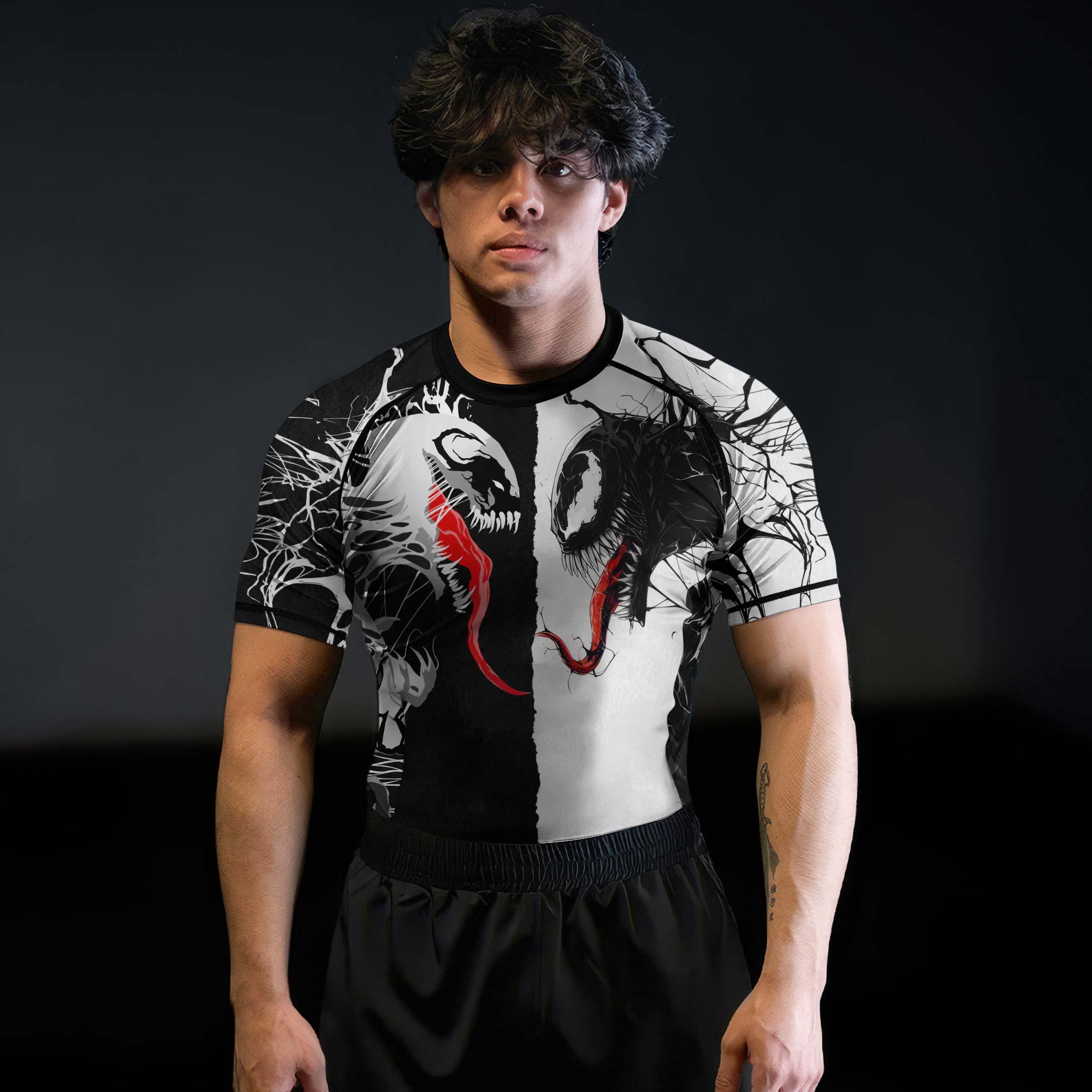 Venom And Anti-Venom Combat Rash Guard | Athletic Rash Guard