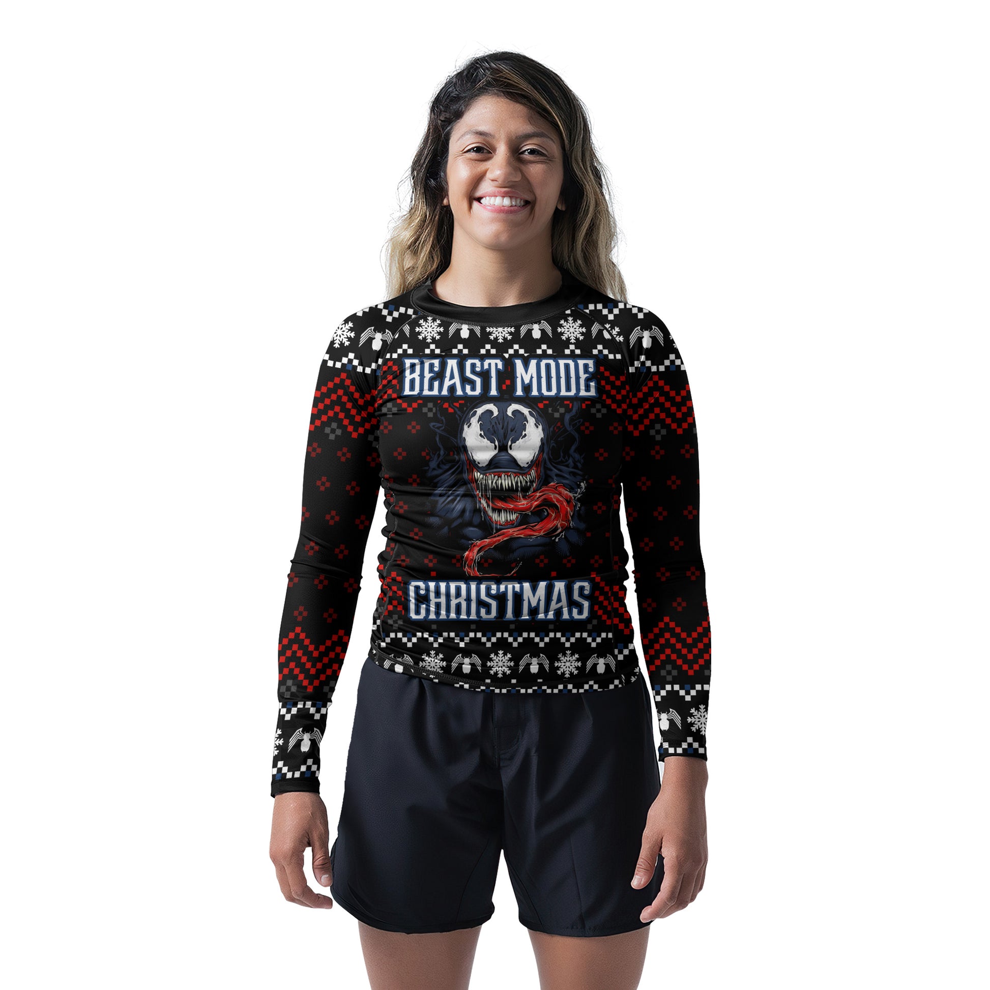 Venom Christmas Beast Mode Rash Guard