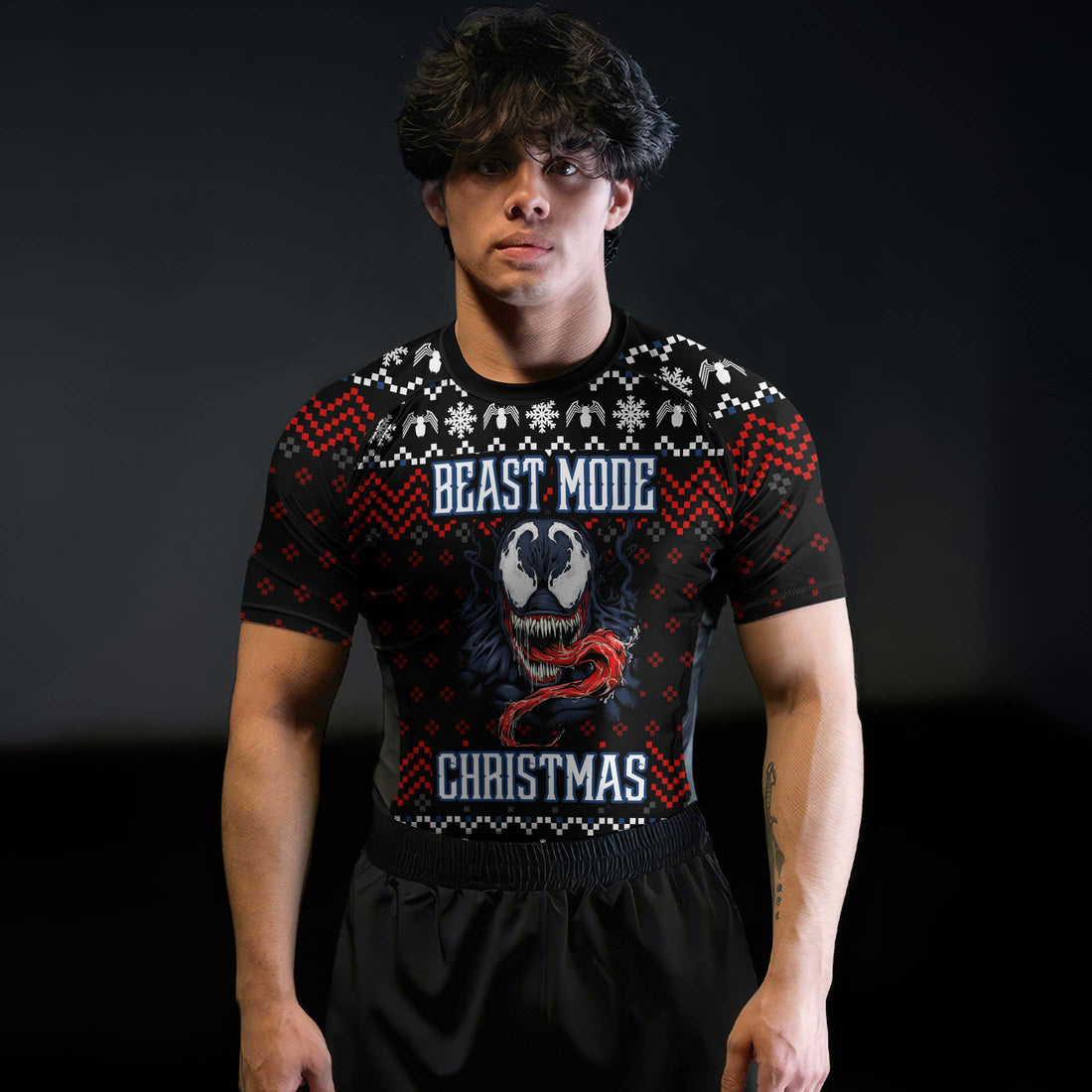 Venom Christmas Beast Mode Rash Guard