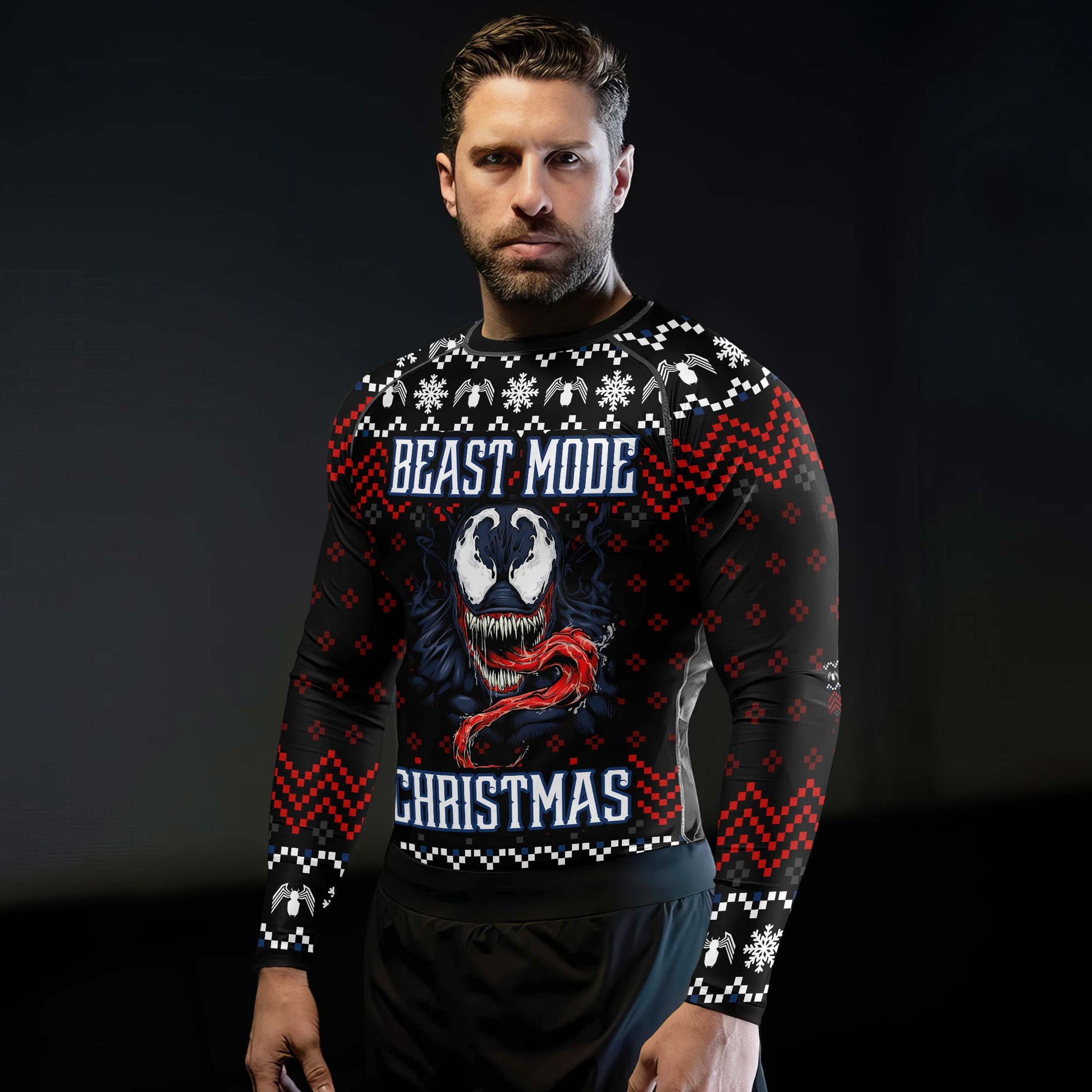 Venom Christmas Beast Mode Rash Guard