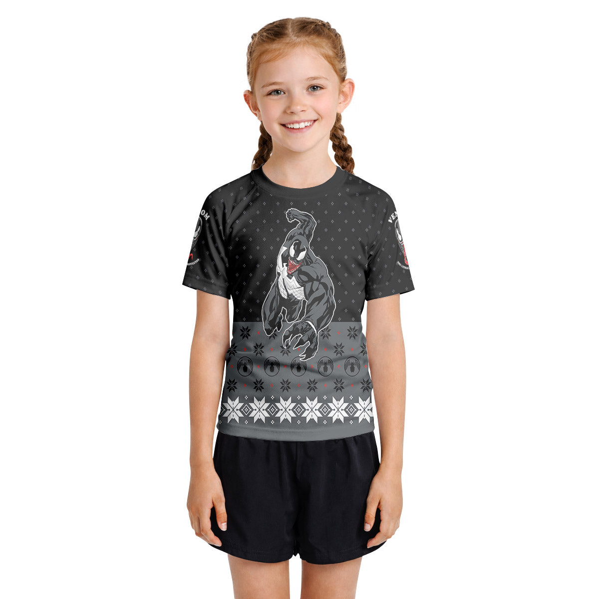 Venom Christmas Kids Rash Guard