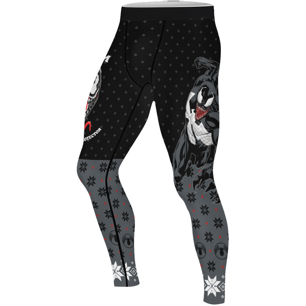 Venom Christmas Men's Compression Leggings