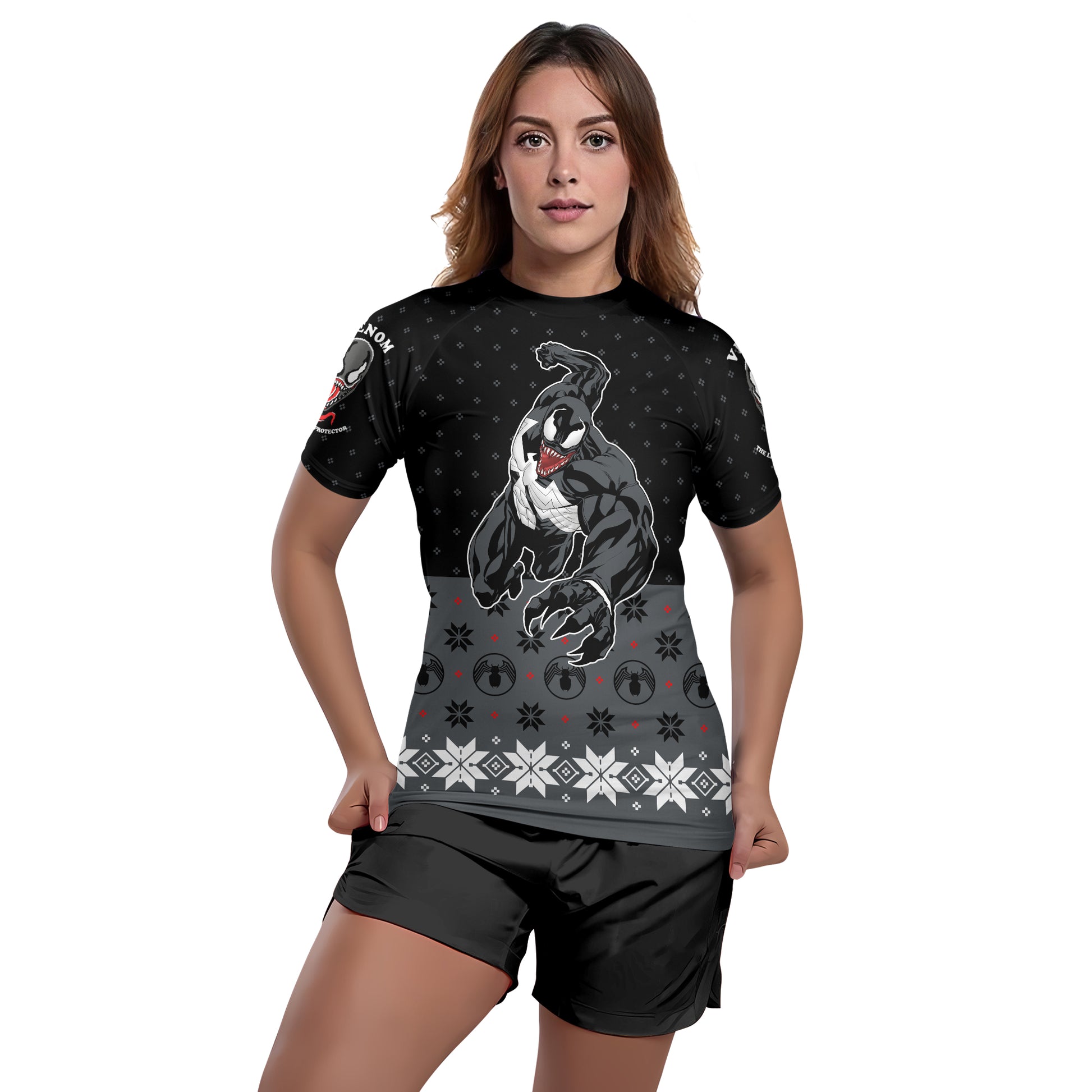 Venom Christmas Rash Guard
