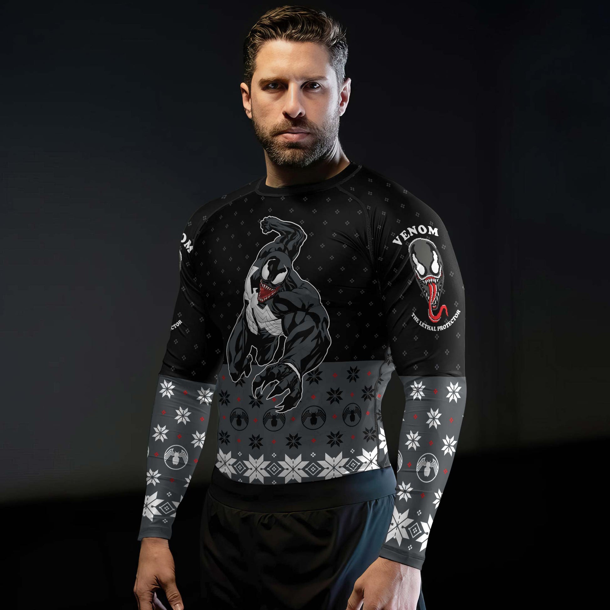 Venom Christmas Rash Guard