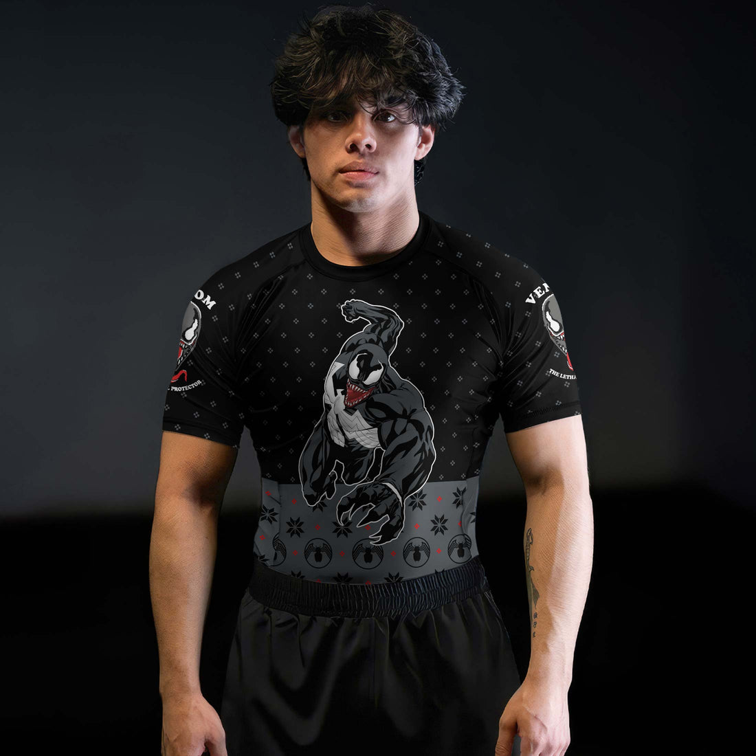 Venom Christmas Rash Guard