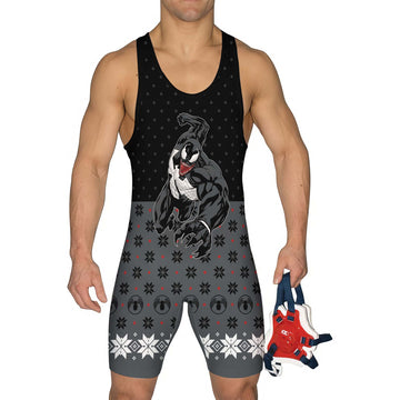 Venom Christmas Wrestling Singlet
