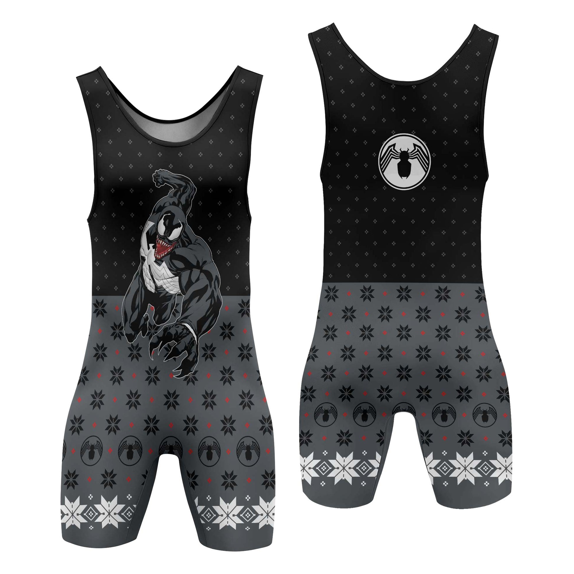Venom Christmas Wrestling Singlet