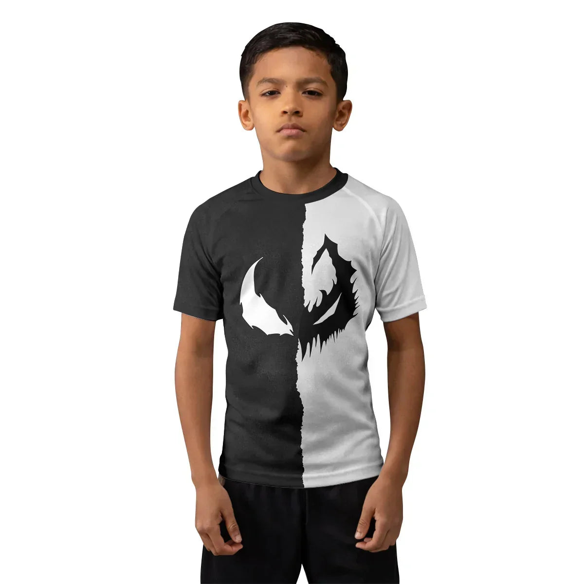 Venom Half Side Anti-Venom Kids Rash Guard