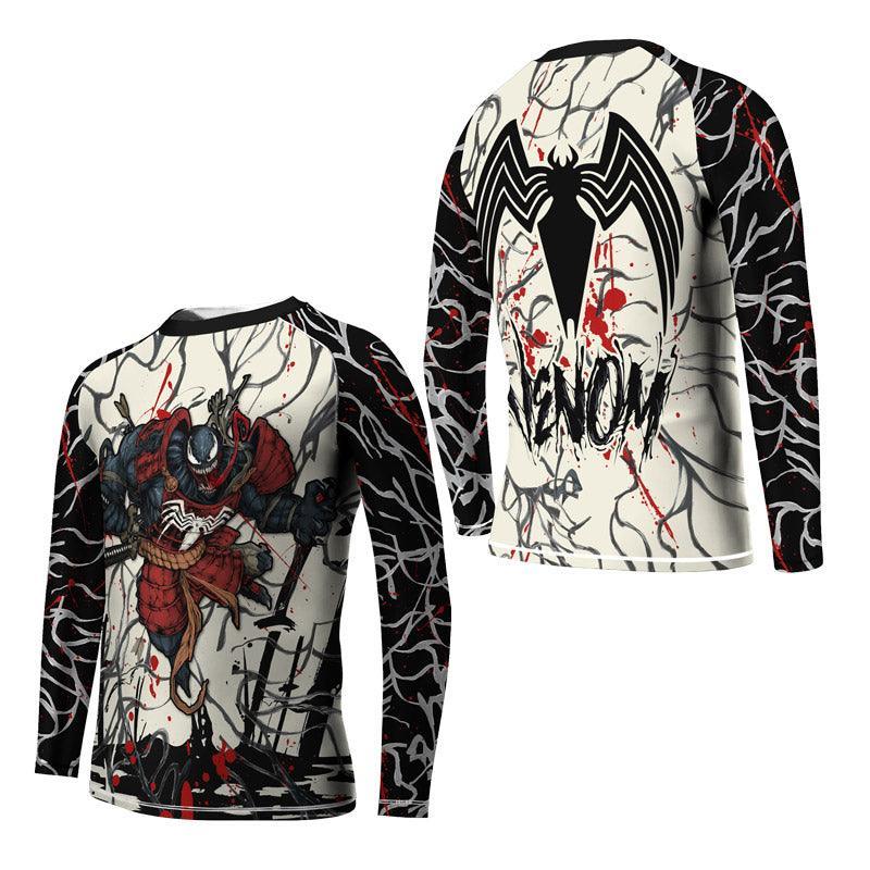Kids Rash Guard Vector Venom Samurai Kids Rash Guard | Athletic Wear for Kids