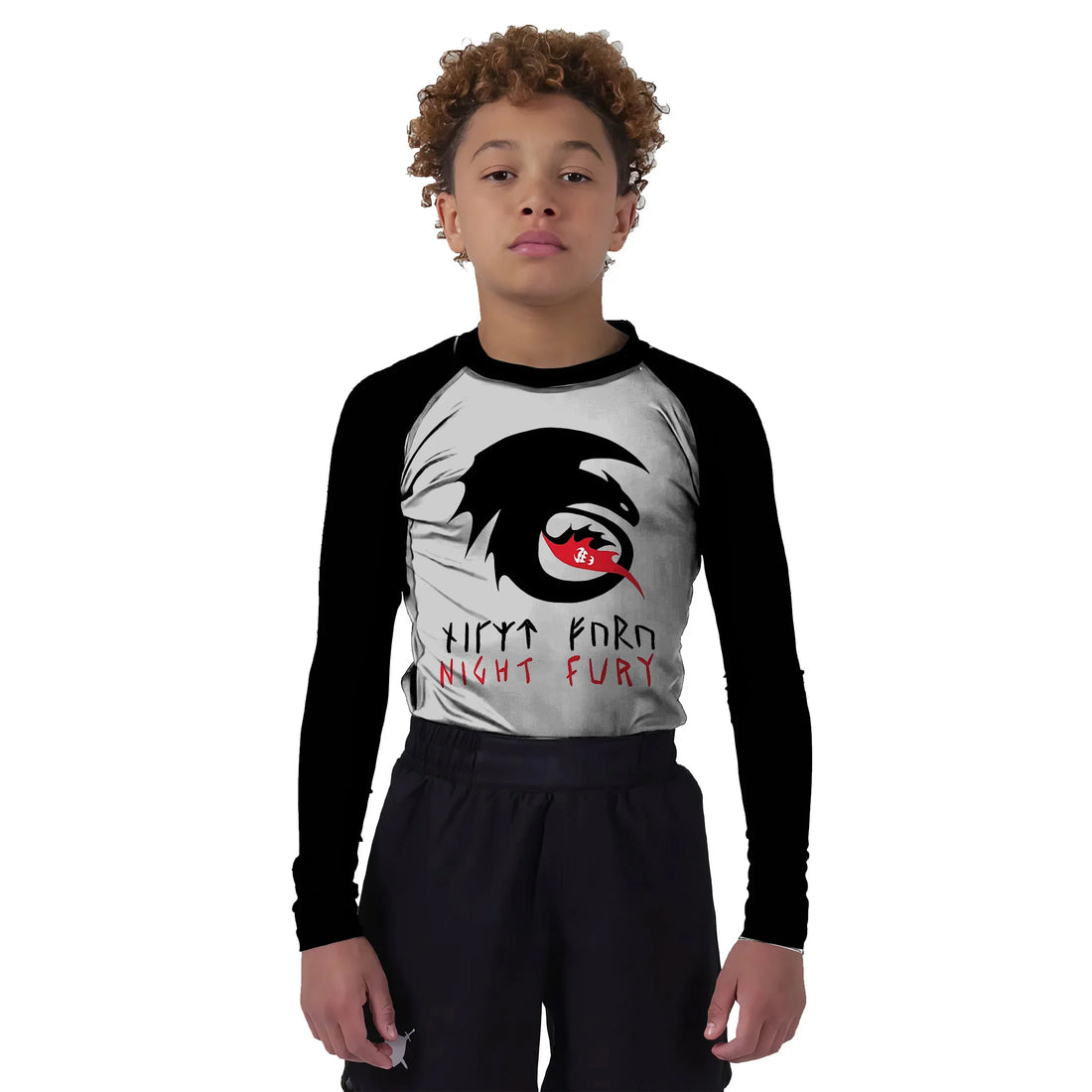Viking Night Fury Toothless Kids Rash Guard