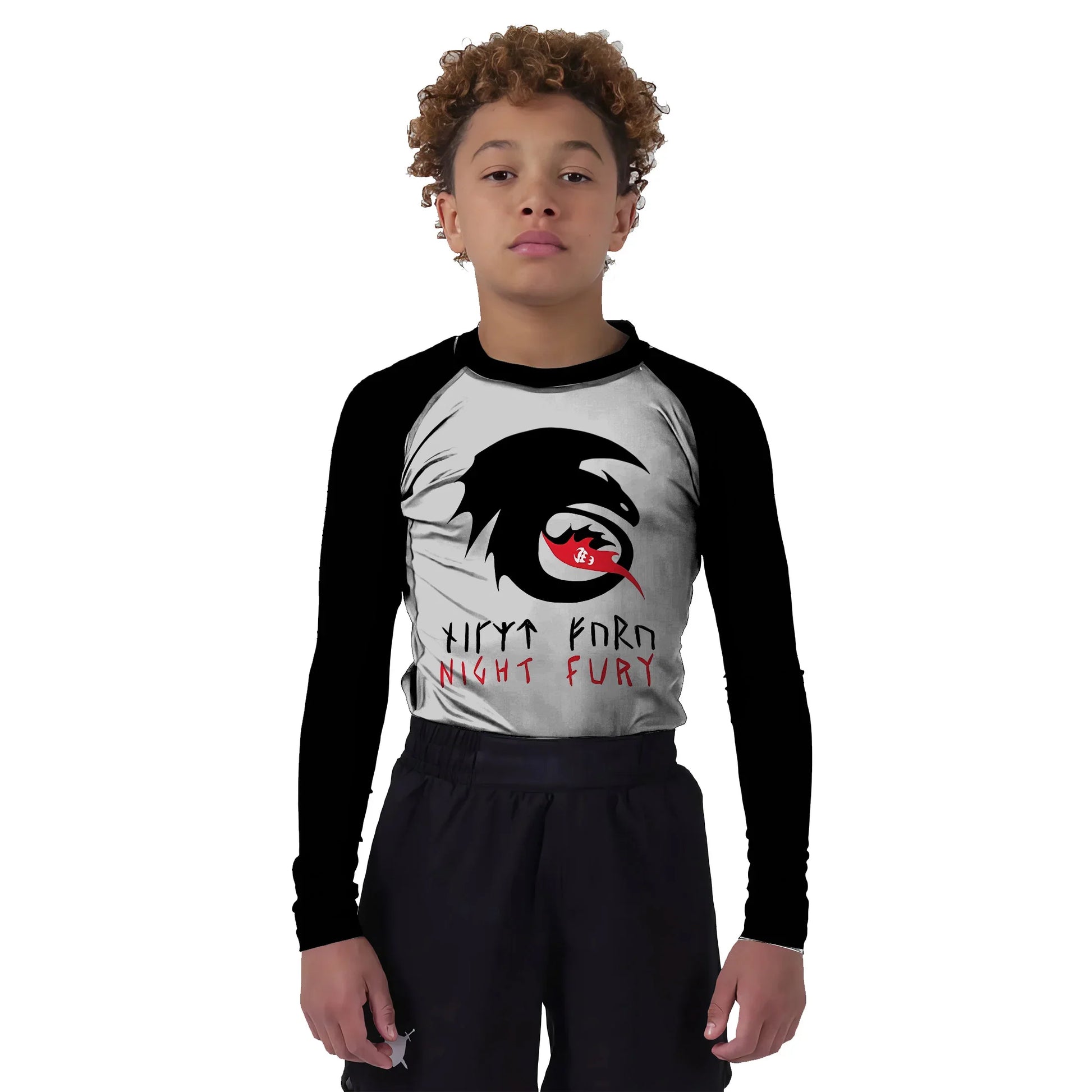 Viking Night Fury Toothless Kids Rash Guard