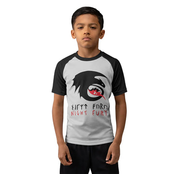 Viking Night Fury Toothless Kids Rash Guard