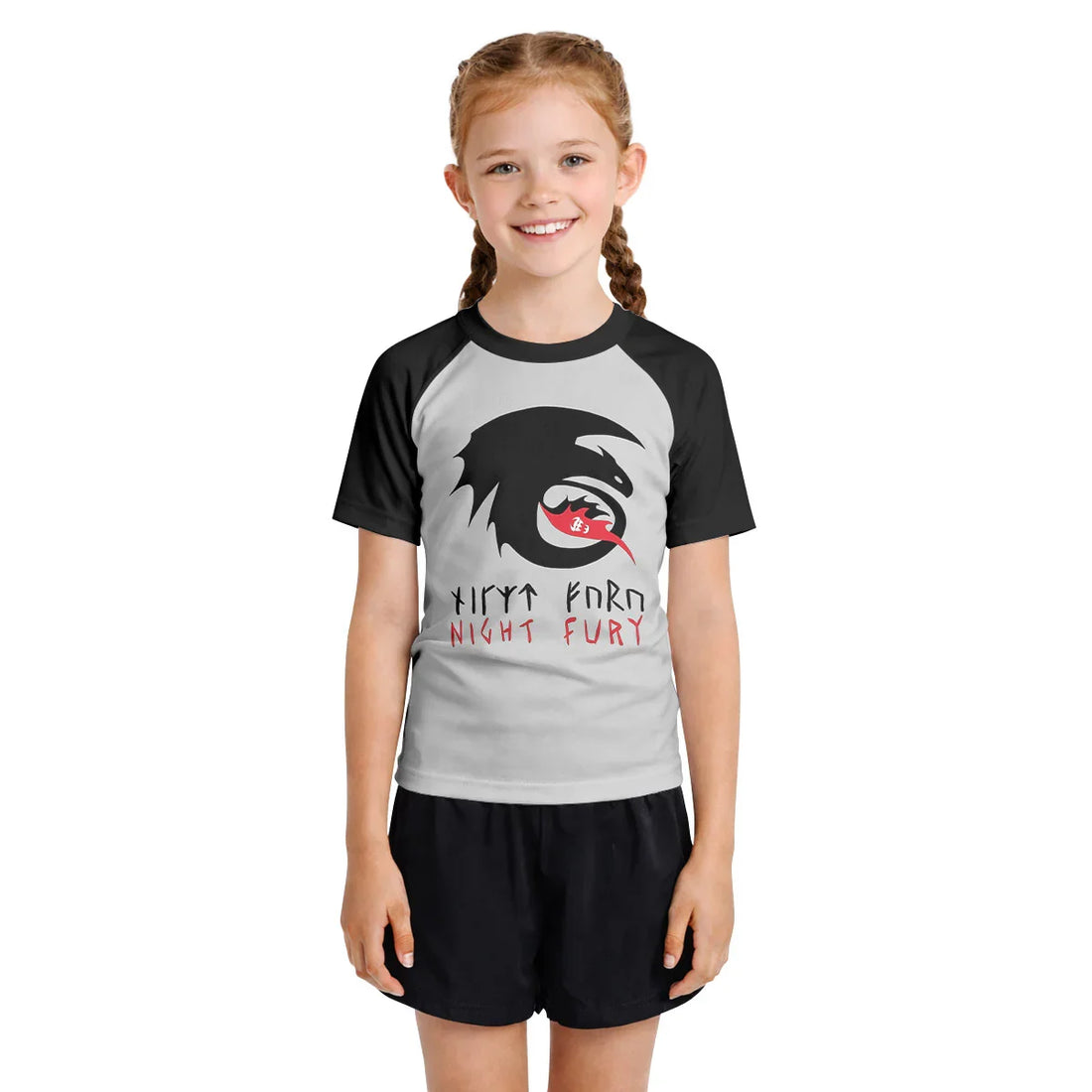 Viking Night Fury Toothless Kids Rash Guard