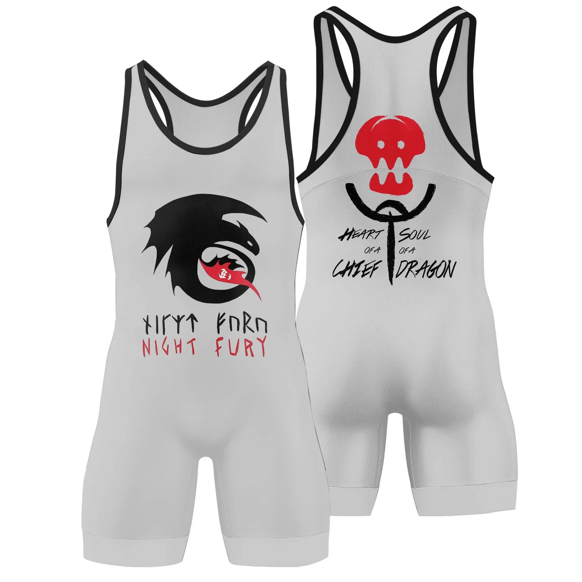 Viking Night Fury Toothless Wrestling Singlet