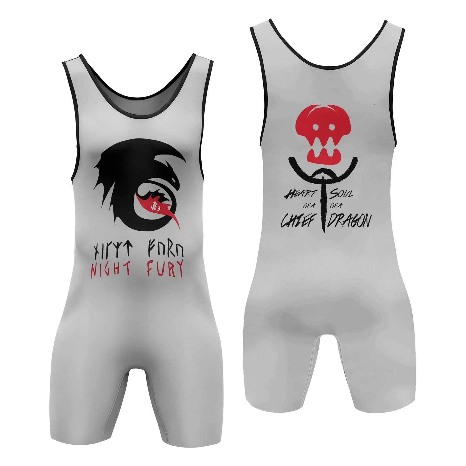 Viking Night Fury Toothless Wrestling Singlet