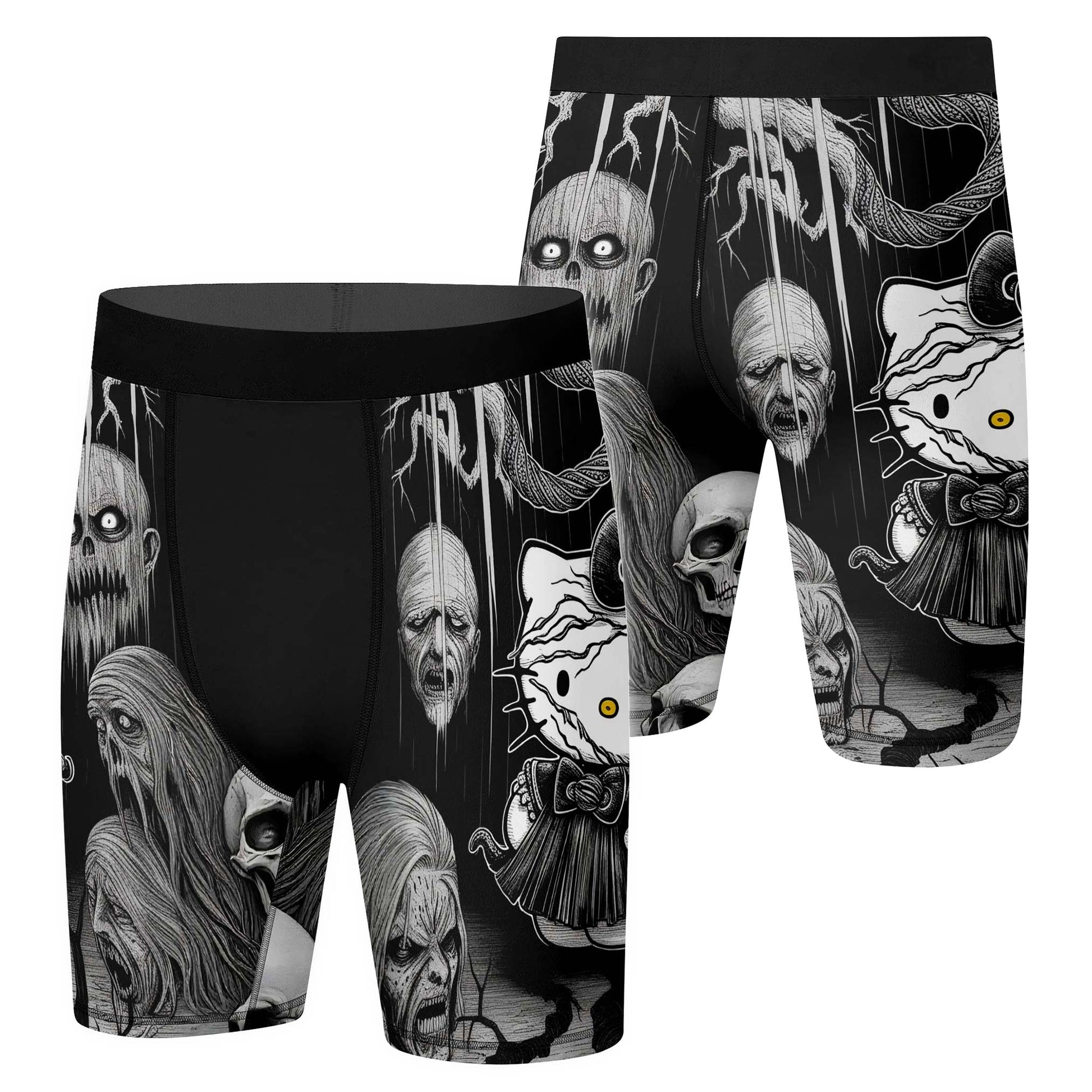 Wednesday Kitty Compression Shorts