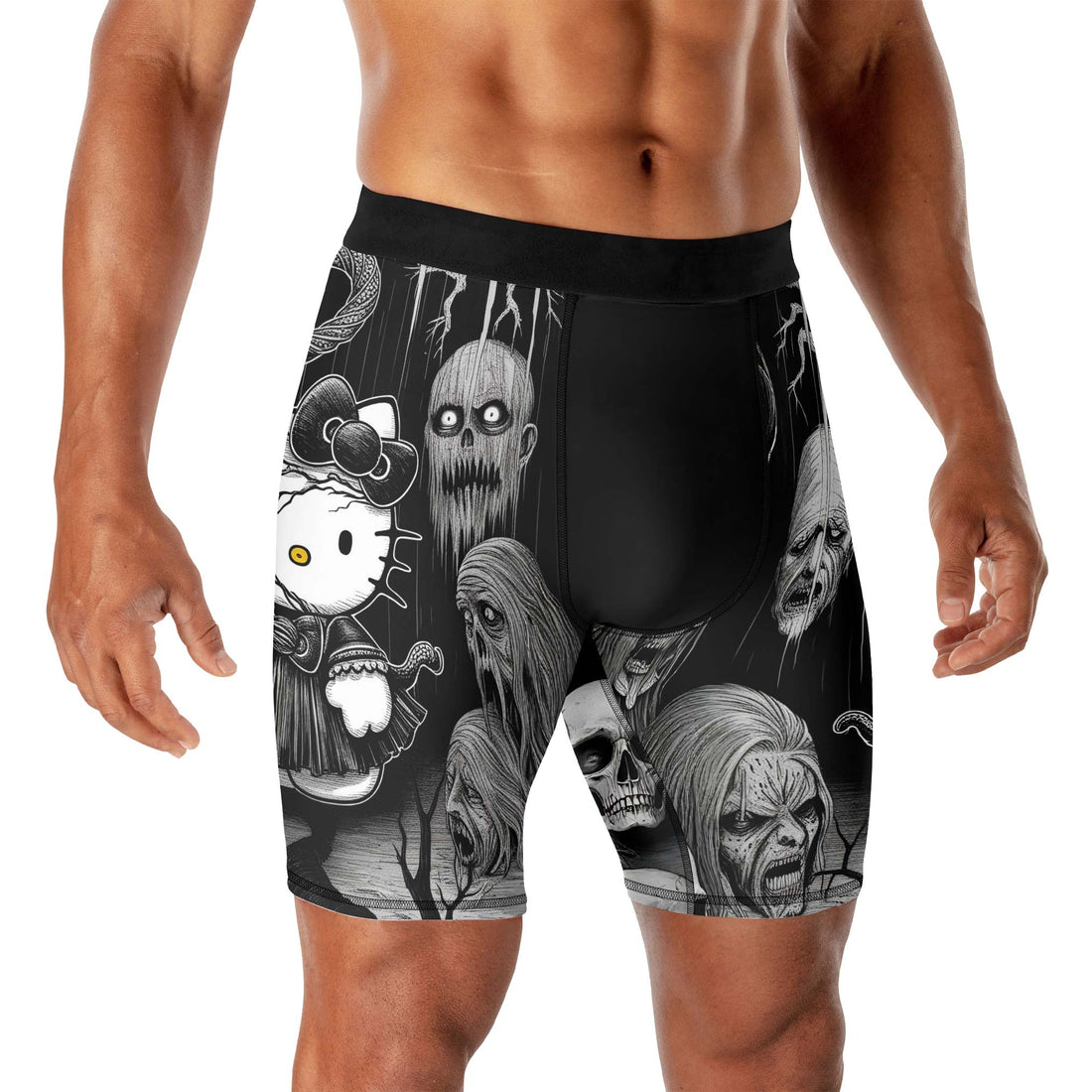 Wednesday Kitty Compression Shorts