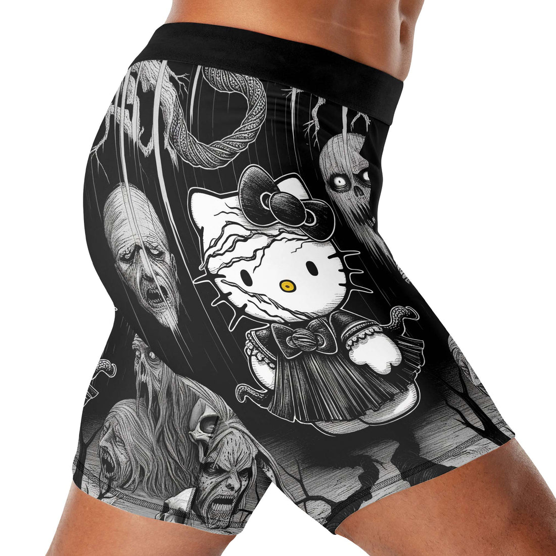 Wednesday Kitty Compression Shorts