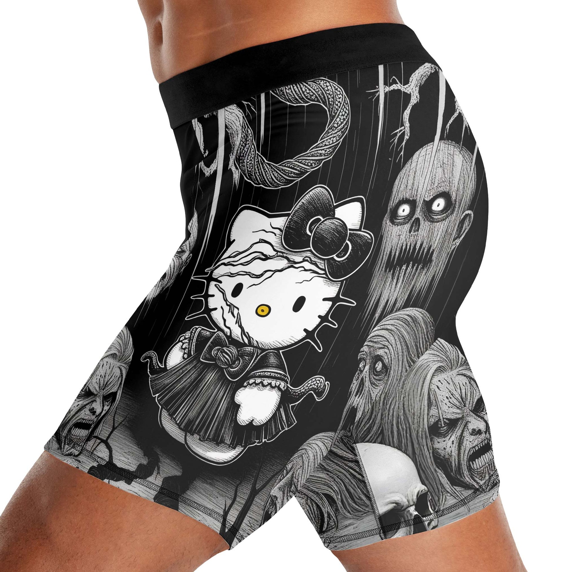 Wednesday Kitty Compression Shorts