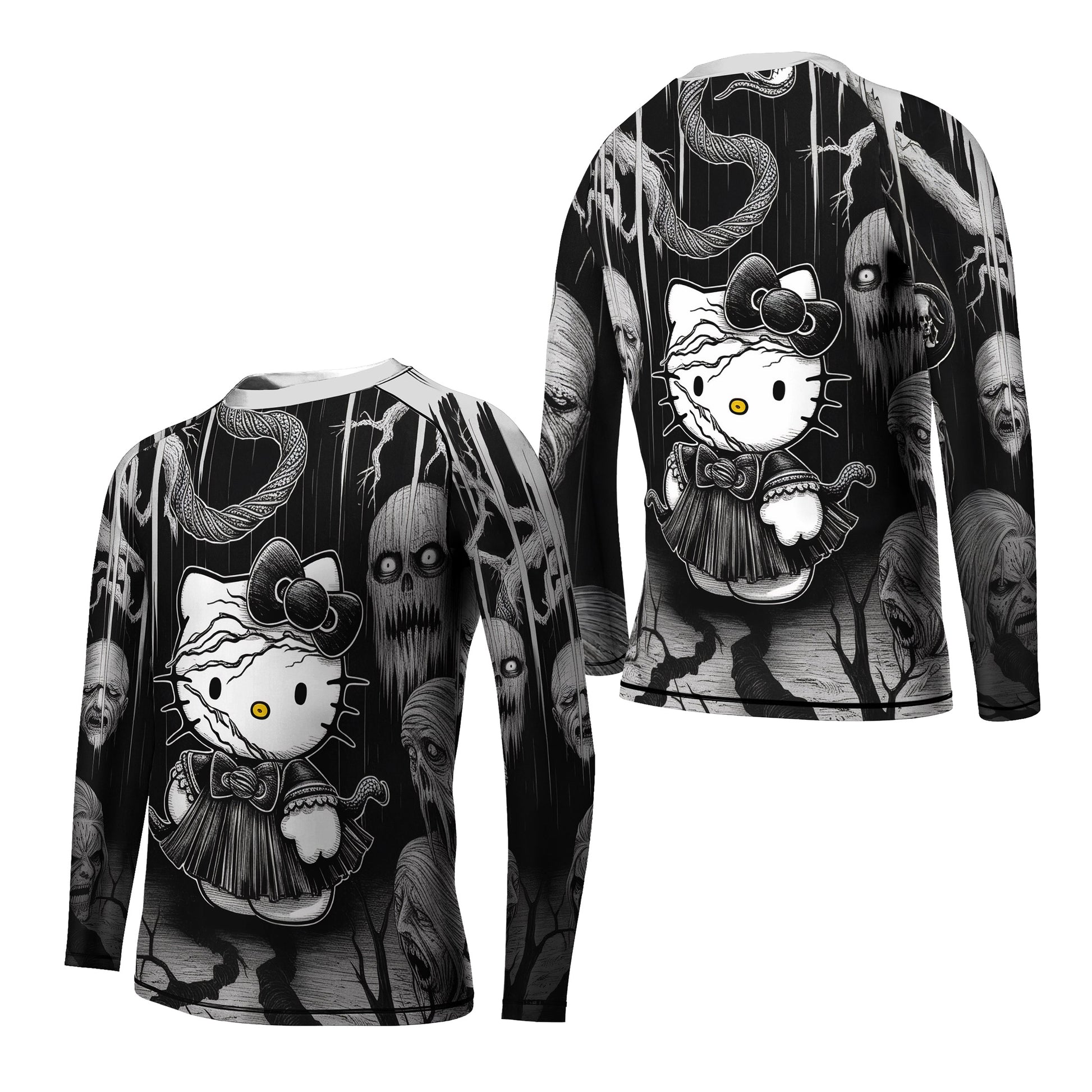 Wednesday Kitty Kids Rash Guard