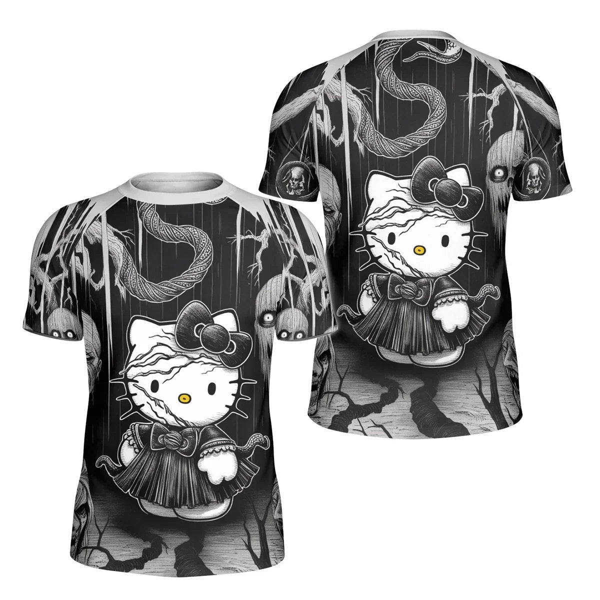 Wednesday Kitty Kids Rash Guard