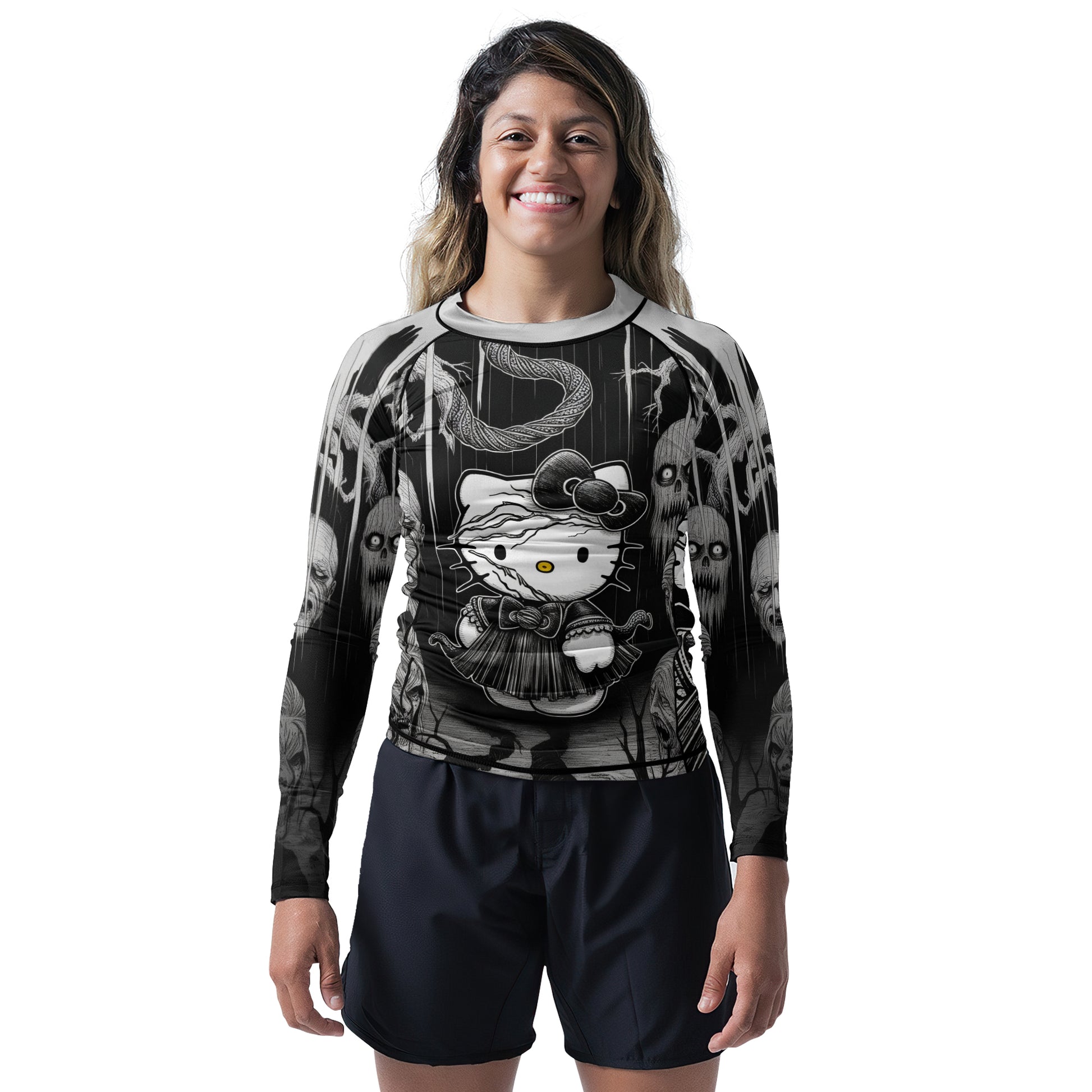 Wednesday Kitty Rash Guard