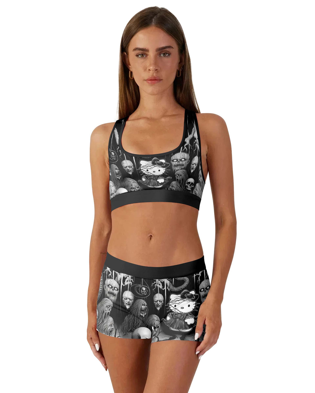 Wednesday Kitty Women's Workout Set