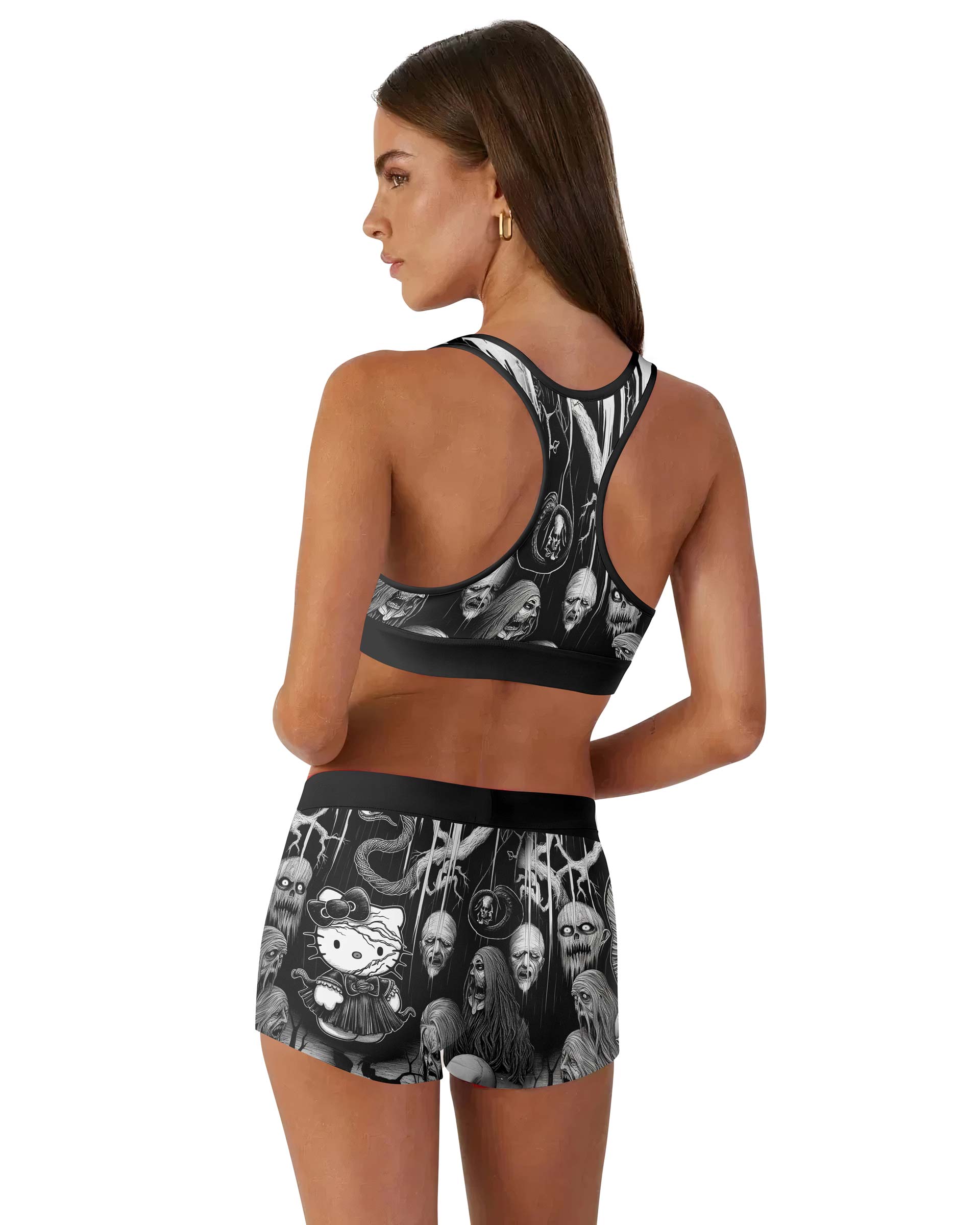 Wednesday Kitty Women's Workout Set