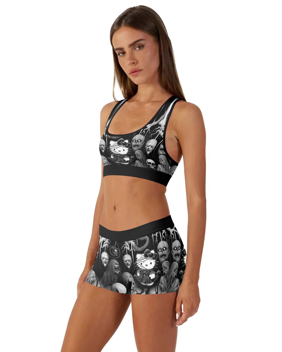 Wednesday Kitty Women's Workout Set