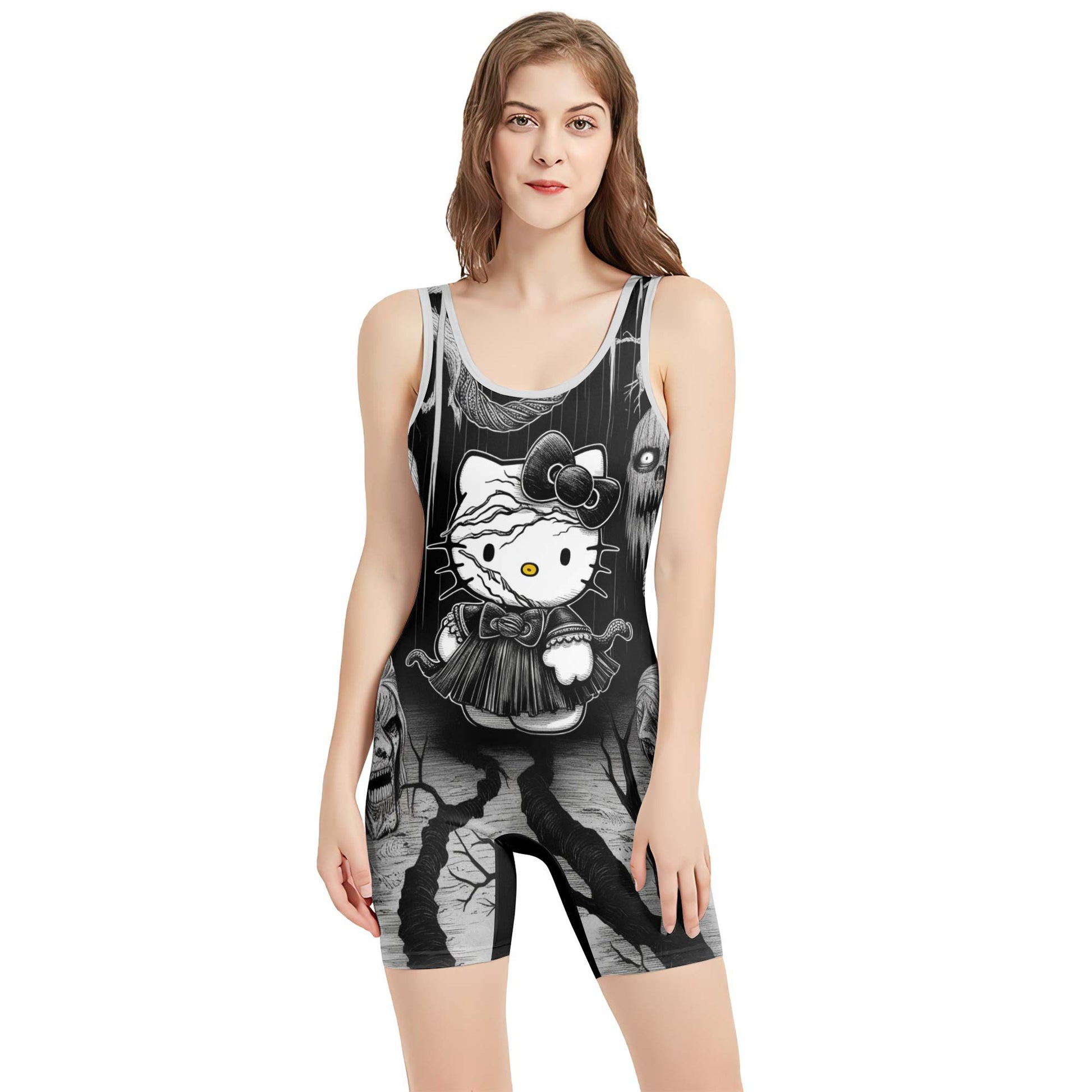 Wednesday Kitty Wrestling Singlet
