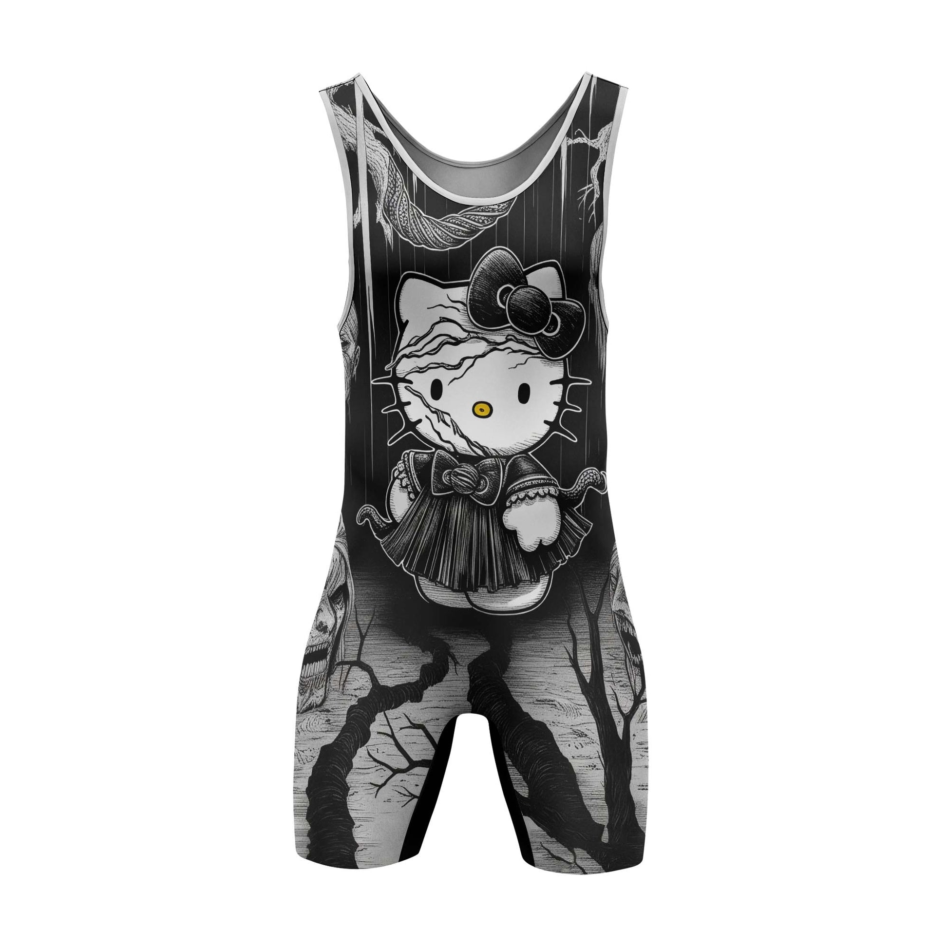 Wednesday Kitty Wrestling Singlet