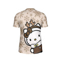 Winter Kitty Reindeer Kids Rash Guard