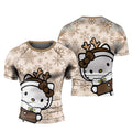 Winter Kitty Reindeer Rash Guard