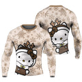 Winter Kitty Reindeer Rash Guard